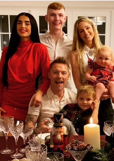 Ronan Keating with his children 